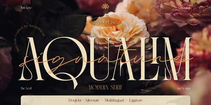 Aqualim Font Poster 1