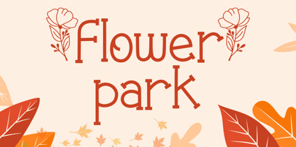 Flower Park Font Poster 1
