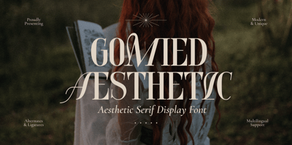 Gomied Aesthetic Font Poster 1