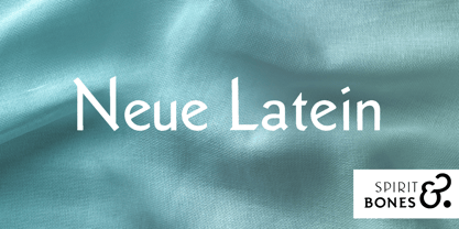 Neue Latein Font Poster 1