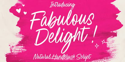 Fabulous Delight Font Poster 1