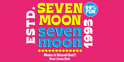 Seven Moon Font Poster 1