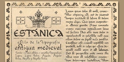 Estanica Font Poster 2