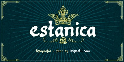 Estanica Font Poster 1