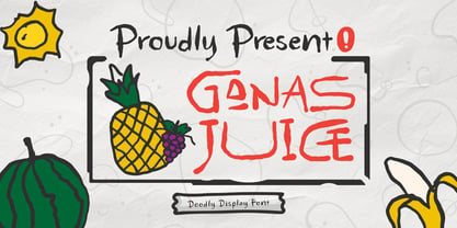 Ganas Juice Font Poster 1