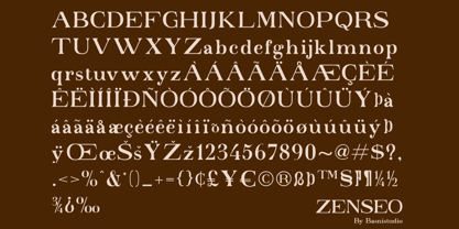 Zenseo Font Poster 7