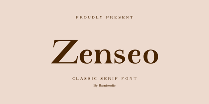 Zenseo Font Poster 1