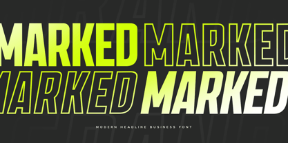 Marked Font Poster 1