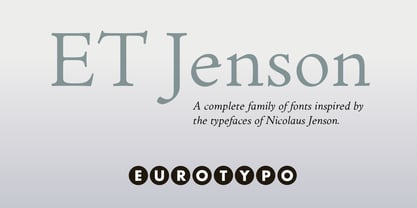 ET Jenson Font Poster 1