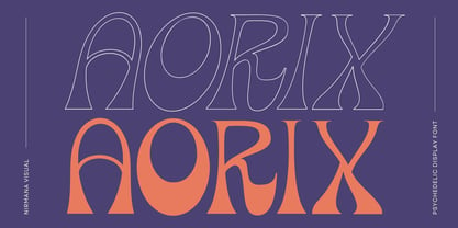 Aorix Psychedelic Font Poster 1