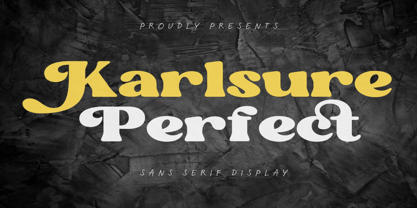 Karlsure perfect Font Poster 1