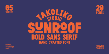 Sunroof Font Poster 1