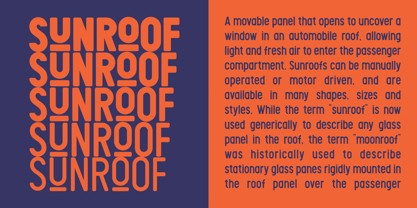 Sunroof Font Poster 2