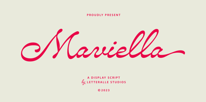 Maviella Font Poster 1