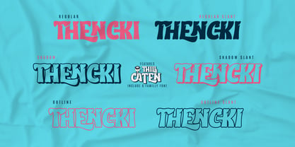 Thill Caten Font Poster 2