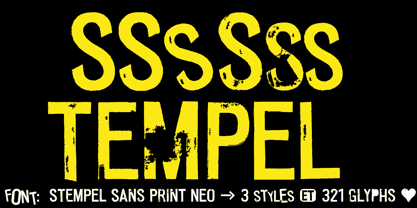 Stempel Sans Print Neo Font Poster 4