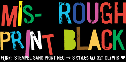 Stempel Sans Print Neo Fuente Póster 1