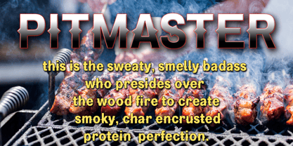 Pitmaster Font Poster 2
