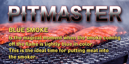 Pitmaster Font Poster 8