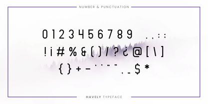 Havely Font Poster 8