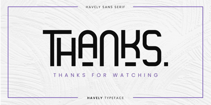 Havely Font Poster 12