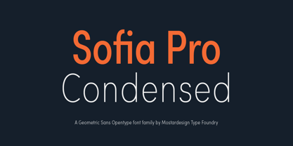Sofia Pro Condensed Font Poster 1