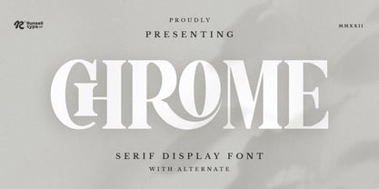Chrome Font Poster 1