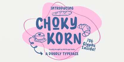 Choky Korn Font Poster 1