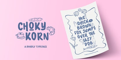 Choky Korn Font Poster 11