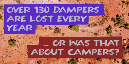 Outback Damper Font Poster 5