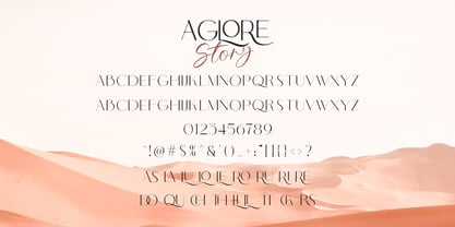 Aglore Story Signature Fuente Póster 8