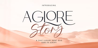 Aglore Story Signature Font Poster 1