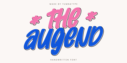 The Augend Font Poster 1