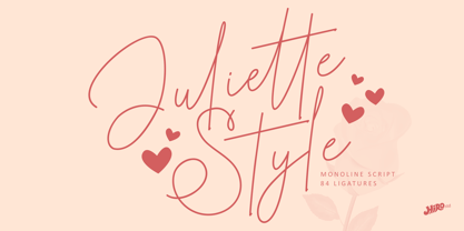 Juliette Style Font Poster 1