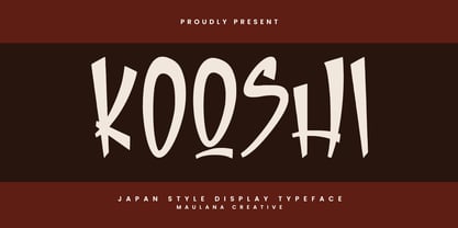 MC Kooshi Font Poster 1