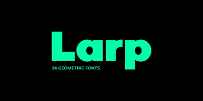 Larp Font Poster 1
