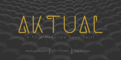 Aktual Font Poster 1