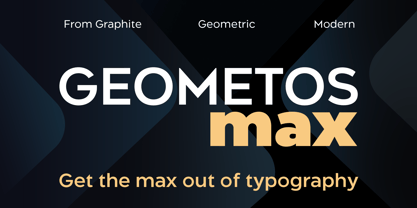 Geometos Max Font Poster 1