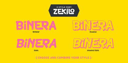 Zekilo Font Poster 2