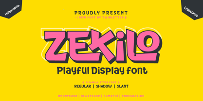 Zekilo Font Poster 1