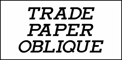 Trade Paper JNL Font Poster 4