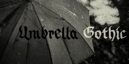 Umbrella Gothic Font Poster 1