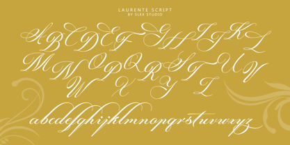 Laurente Script Font Font Poster 5