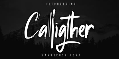 Calligther Font Poster 1