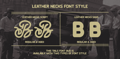 Leather Necks Font Poster 5