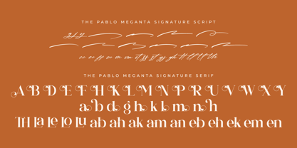 The Pablo Meganta Signature Fuente Póster 8