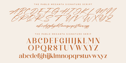 The Pablo Meganta Signature Fuente Póster 7