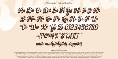 Rubrical Font Poster 9