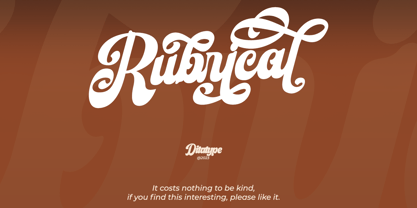 Rubrical Font Poster 11