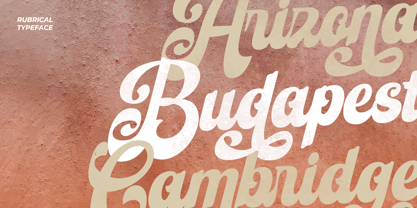 Rubrical Font Poster 7